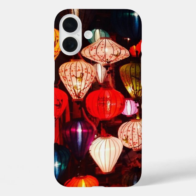 Colorful Glowing Ornate Lanterns Case-Mate iPhone Case (Back)
