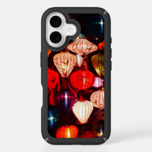 Colorful Glowing Ornate Lanterns iPhone 16 Case