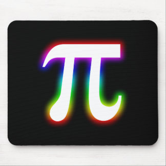 Colorful Glowing Pi | Math Mouse Pad