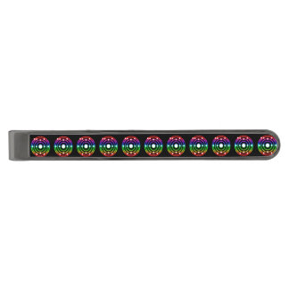 Colorful Glowing Sodium Gunmetal Finish Tie Bar