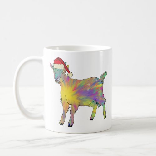 Colorful Goat Christmas Coffee Mug