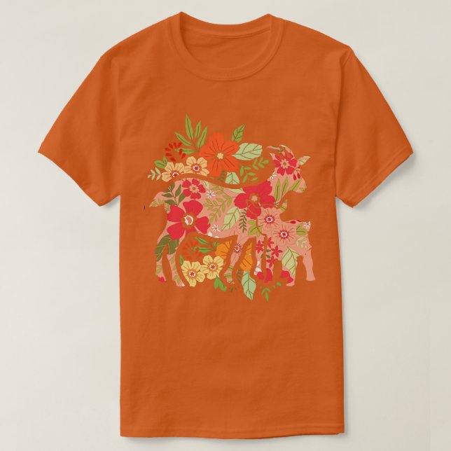 Colorful Goat  T-Shirt (Design Front)
