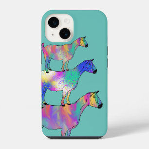 Colorful Goats watercolor iPhone 14 Case