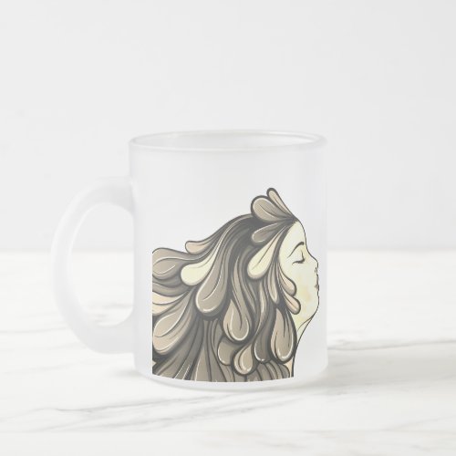 Colorful Goddess _ Vintage Mix Edition Frosted Glass Coffee Mug