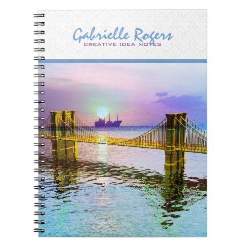 Colorful Golden Gate Bridge Landscape 2 Notebook