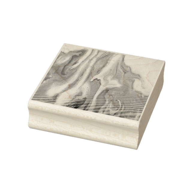Colorful Golden Marble Backgroud Rubber Stamp (Stamp)