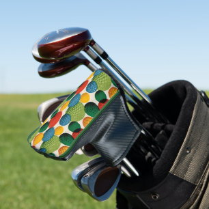 Colorful Golf Ball Pattern Head Cover