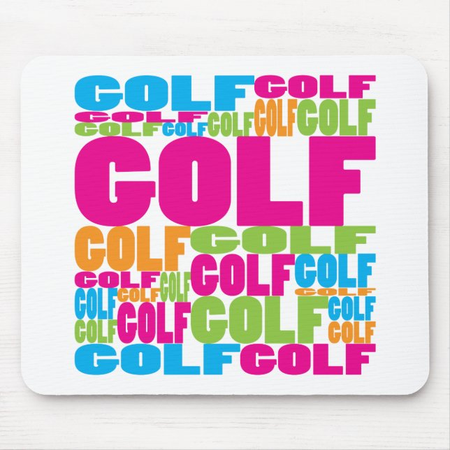 Colorful Golf Mouse Pad (Front)