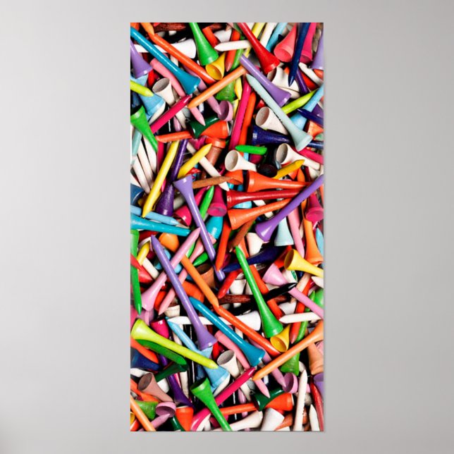Colorful Golf Tees Phone Case, Golf Phone Case Poster (Front)