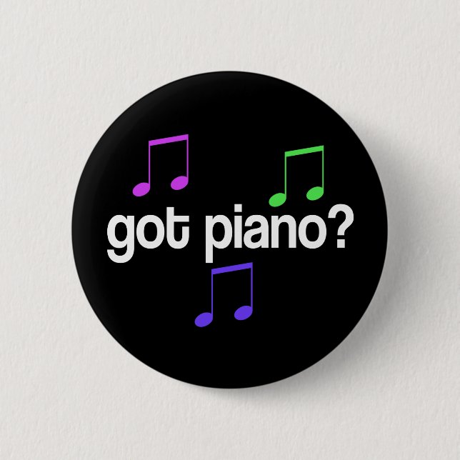 Colorful Got Piano Music Button (Front)