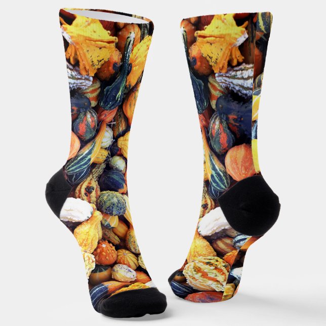 Colorful Gourds C  Socks (Angled)