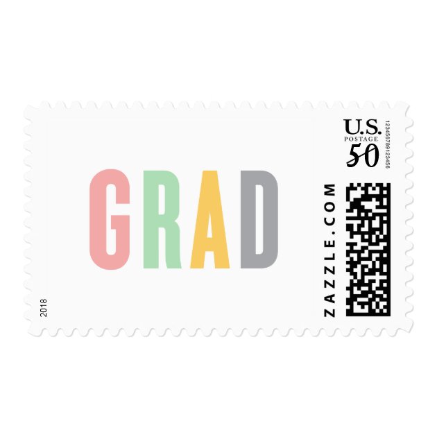 Colorful Grad | Graduation Postage