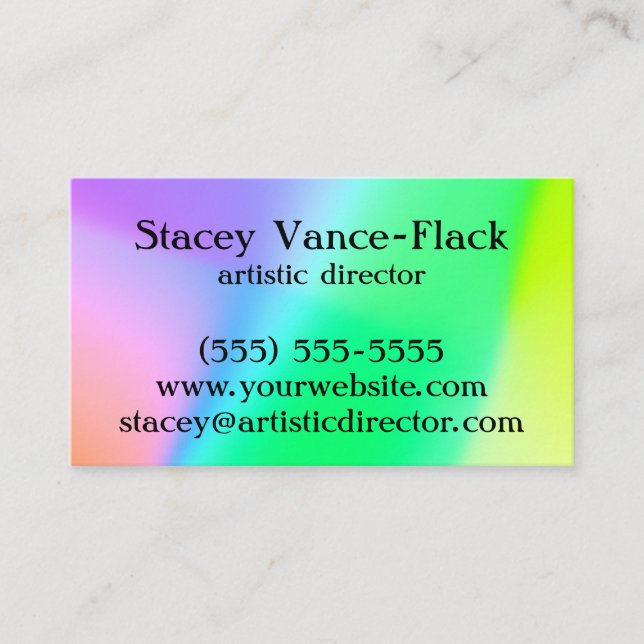 Colorful Gradient Business Card (Front)
