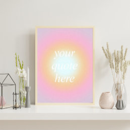 Colorful Gradient Custom Motivational Quote Poster