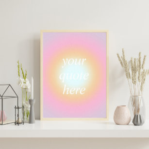Colorful Gradient Custom Motivational Quote Poster