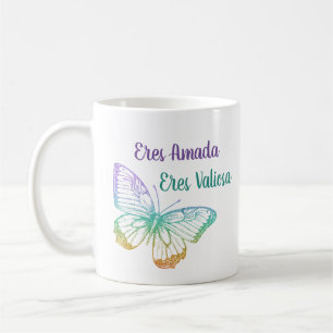 Colorful Gradient Cute Butterfly Christian Coffee Mug