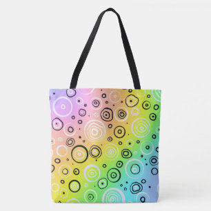 Colorful Gradient Design with Fun Circles! Tote Bag