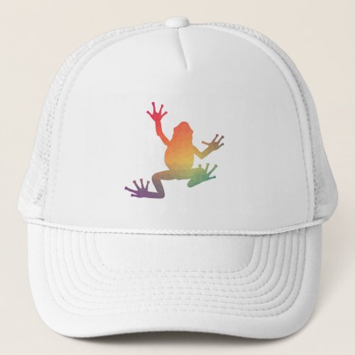Colorful Gradient Frog Lover Gifts Trucker Hat