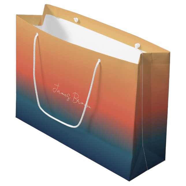 Colorful Gradient Gift Bag (Front Angled)