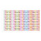 Colorful Gradient Kids Waterproof Name Labels