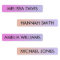 Colorful Gradient Kids Waterproof Name Labels