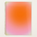 Colorful Gradient Lime Green Pink Orange Planner<br><div class="desc">Gradient Design - Aura Effect - Lime Green,  Pink and Orange Ombre.</div>