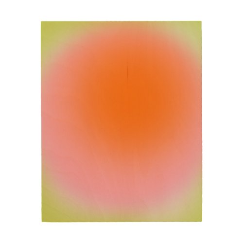 Colorful Gradient Lime Green Pink Orange Wood Wall Art
