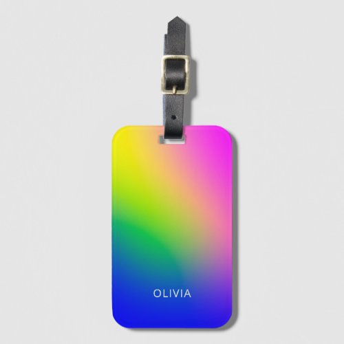 Colorful Gradient Luggage Tag