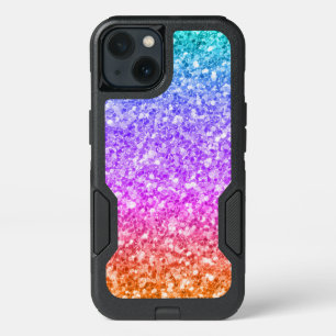 Colorful Gradient Modern Glitter Texture Pattern iPhone 13 Case