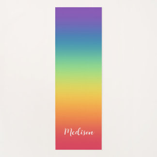 Colorful Gradient Rainbow Yoga Mat