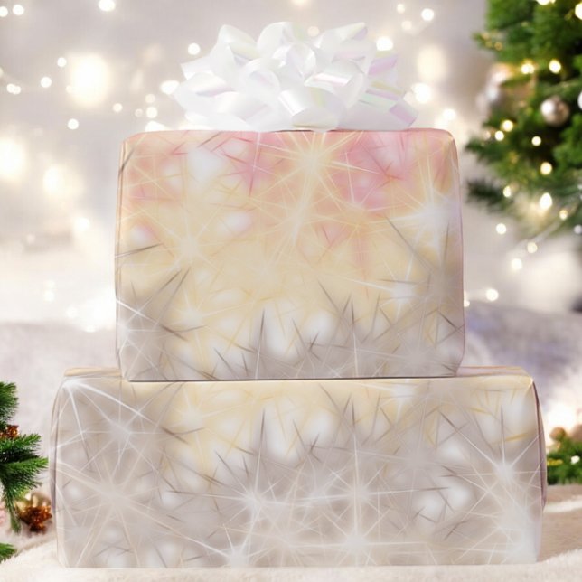 Colorful Gradient Sparkle Festive Holiday Gift Wrapping Paper (Creator Uploaded)