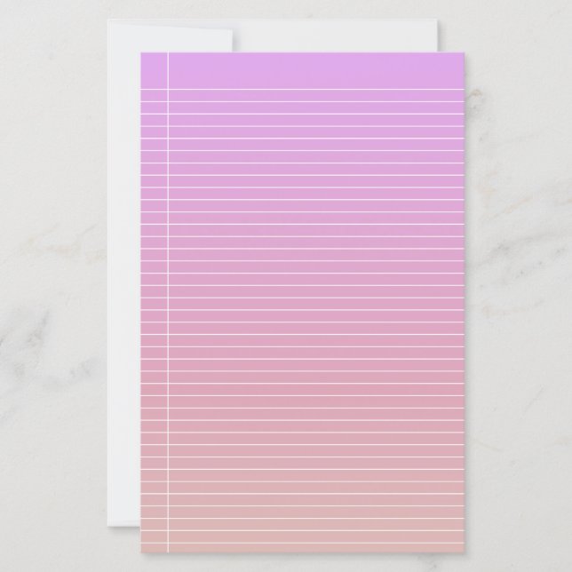 Colorful Gradient Stationery Paper (Front)
