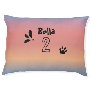 Colorful Gradient Sunrise Dog Bed