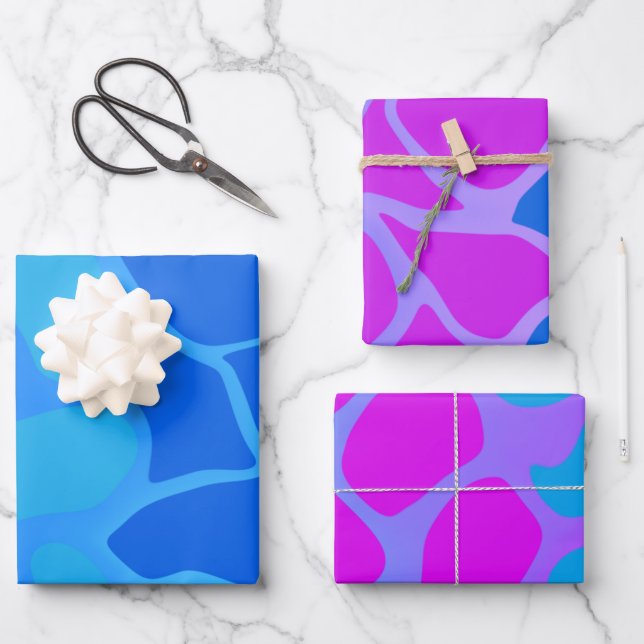 Colorful Gradients Wrapping Paper Set (Front)
