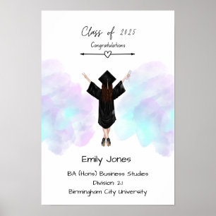 Colorful Graduation certificate Poster