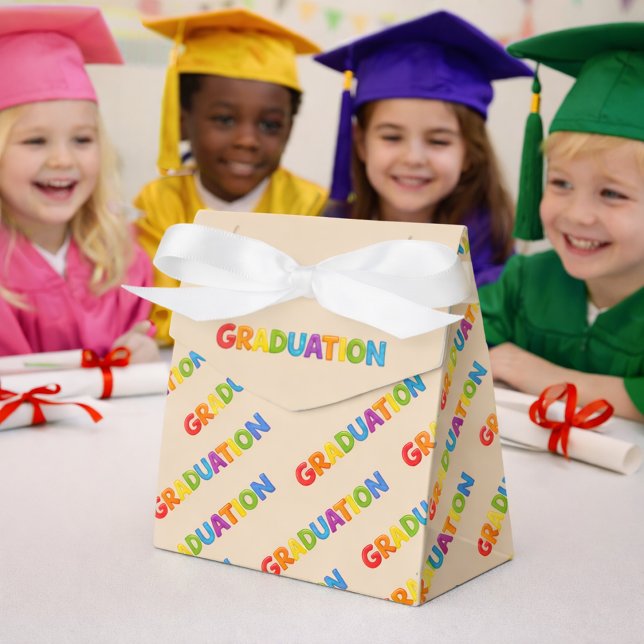 Colorful Graduation  Favor Boxes (Creator Uploaded)