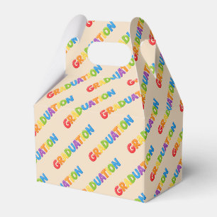 Colorful Graduation Favor Boxes