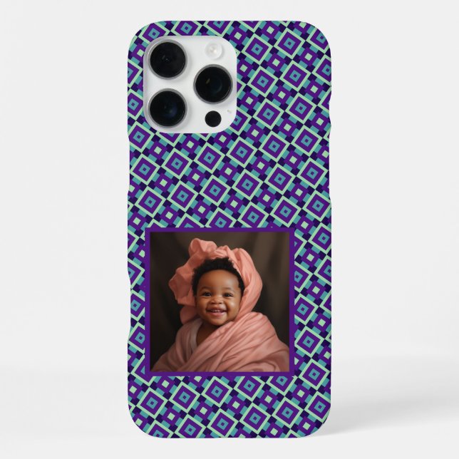 Colorful Graduation Gifts Square Pattern  Iphone Case (Back)