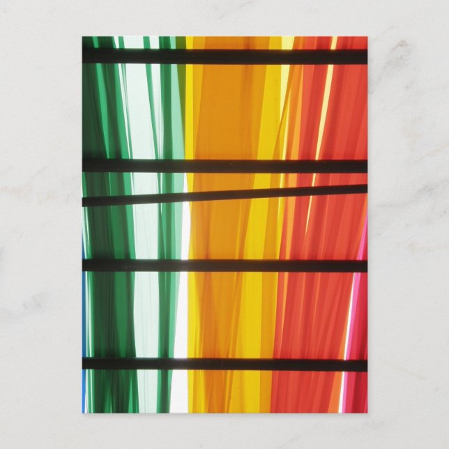 Colorful Graffiti Art Lines Postcard (Front)