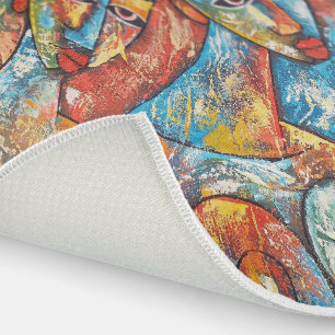 Colorful Graffiti Art Outdoor Rug