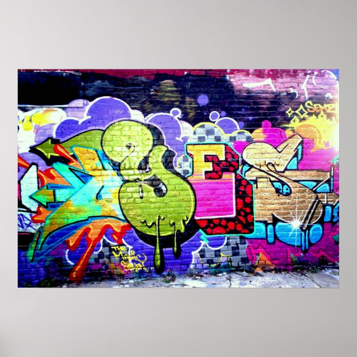 Colorful Graffiti Art Poster