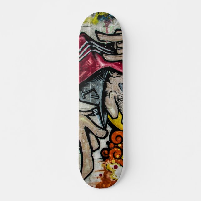 Colorful Graffiti Art Skateboard (Front)