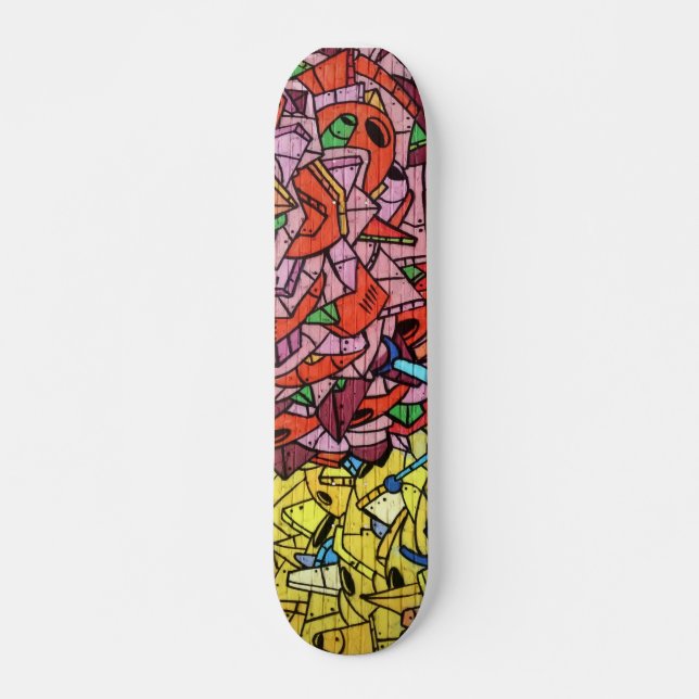 Colorful Graffiti Art Skateboard (Front)