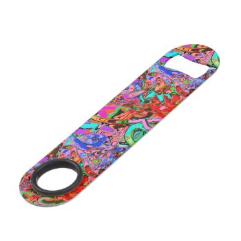 Colorful Graffiti  Bar Key by stickywicket at Zazzle