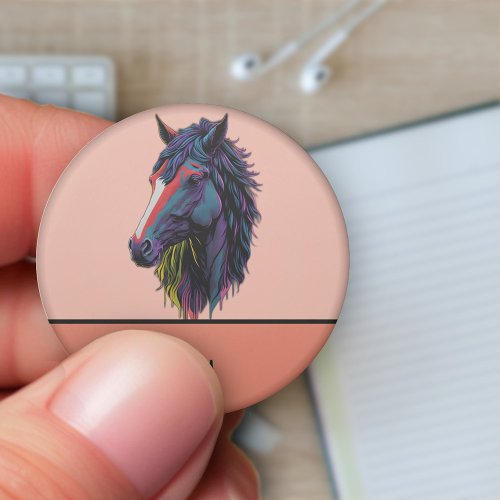 Colorful Graffiti Horse for Equestrian Enthusiast  Eraser
