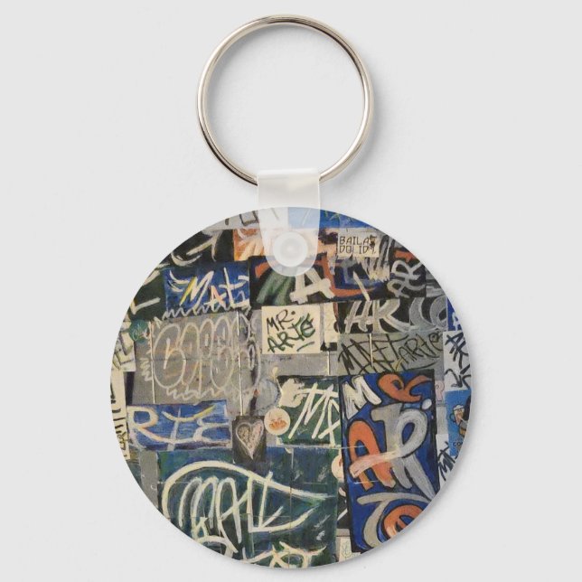 Colorful Graffiti Keychain (Back)