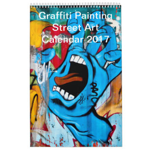 Colorful Graffiti Painting Street Art 2017 Calendar