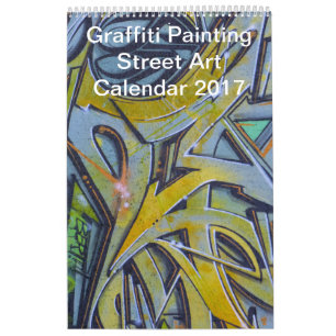 Colorful Graffiti Painting Street Art 2017 Calendar