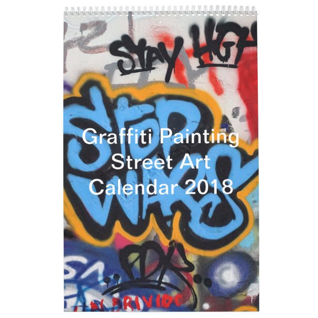 Colorful Graffiti Painting Street Art 2018 Calendar (Cover)