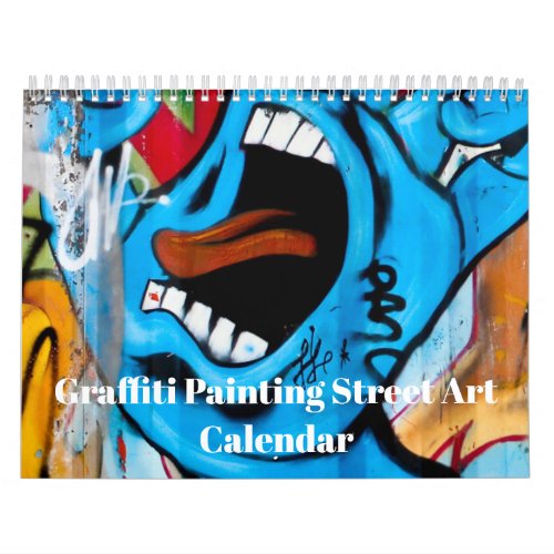 Colorful Graffiti Painting Street Art 2024 Calendar